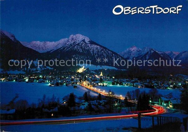 Oberstdorf Panorama Kurort Wintersportplatz Allgäu