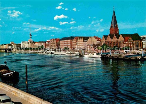 Bremen Weserpartie an der Schlachte