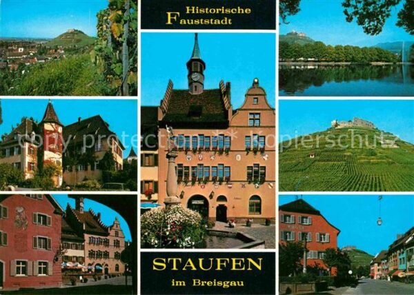 Staufen Breisgau Teilansichten historische Fauststadt Bu