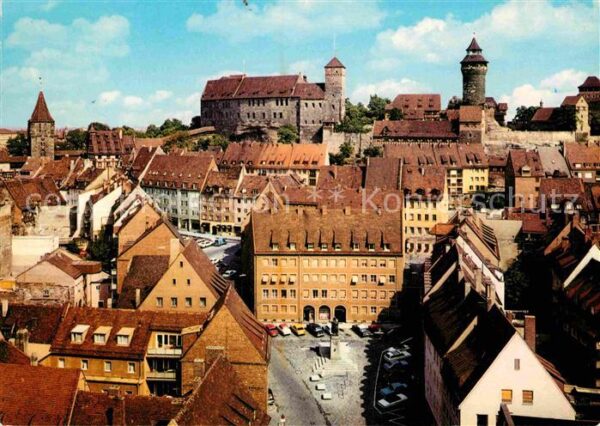 Nuernberg Altstadt mit Burg