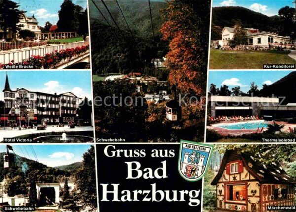 Bad Harzburg Weisse Brücke Schwebebahn Kurkonditorei