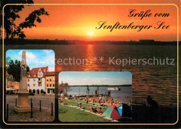Senftenberg Niederlausitz Sonnenuntergang Senftenberger See Bades