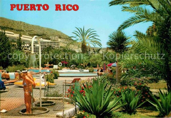 Puerto Rico Gran Canaria Hotelanlage Swimming Pool