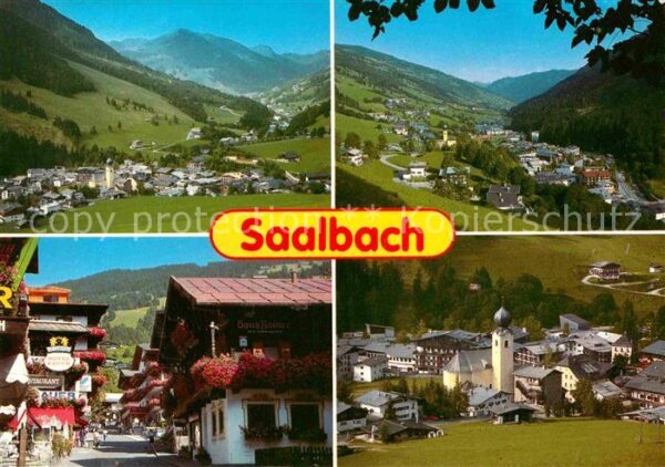 Saalbach-Hinterglemm Gesamtansicht mit Alpenpanorama Kitzbüh