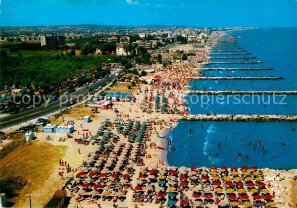 Misano Adriatico Panorama Strand Fliegeraufnahme