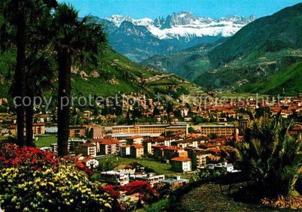 Bolzano Panorama verso il Catenaccio Rosengarte