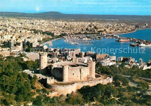 Palma de Mallorca Castillo de Bellver vista aerea