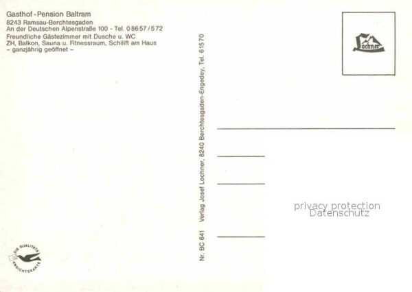 Ramsau Berchtesgaden Gasthof Pension Baltram – Bild 2
