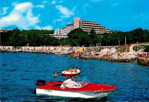 Porec Hotel Rubin Motorboot Strand