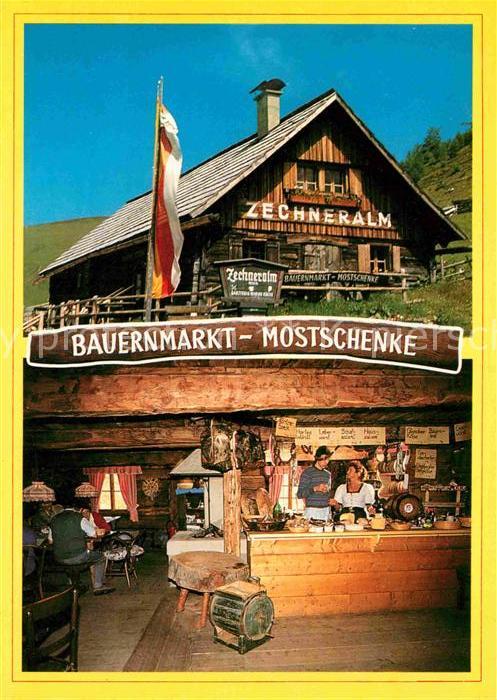 Innerkrems Krems Kaernten Zechneralm Bauernmarkt Mostschenke
