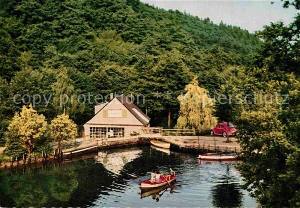 Idar-Oberstein Gebrüder Heinz Weiherschleife Bootfahre