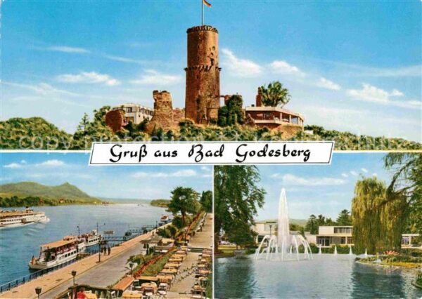 Bad Godesberg Burgruine Restaurant Rhein Promenade Da