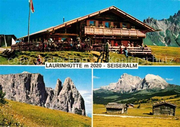 Seiser Alm Dolomiten Almrestaurant Laurinhütte Dolomiten