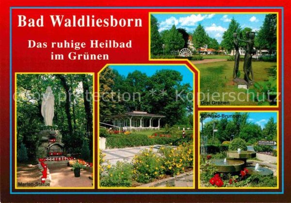 Bad Waldliesborn Heilbad Marienstatue Quellenhaus Drei G