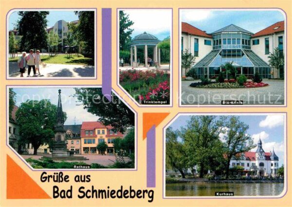 Bad Schmiedeberg Kurpark Promenade Trinktempel BfA Klini