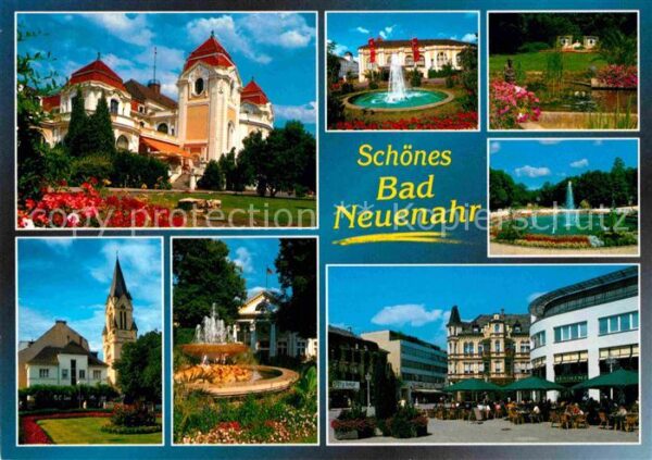 Bad Neuenahr-Ahrweiler Teilansichten Kurstadt Kurhaus Kirche B