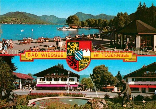 Bad Wiessee Uferpromenade Brunnen Hotel Restaurant