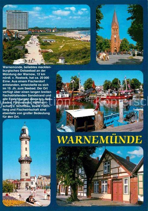 Warnemuende Ostseebad Promenade Hotel Neptun Kirche Alter Str