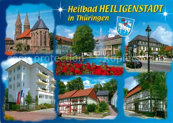 Heiligenstadt Eichsfeld Teilansichten Heilbad Kirche Fachwerkhä