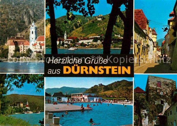 Duernstein Wachau Ortsmotiv Kirche Landschaftspanorama Fr