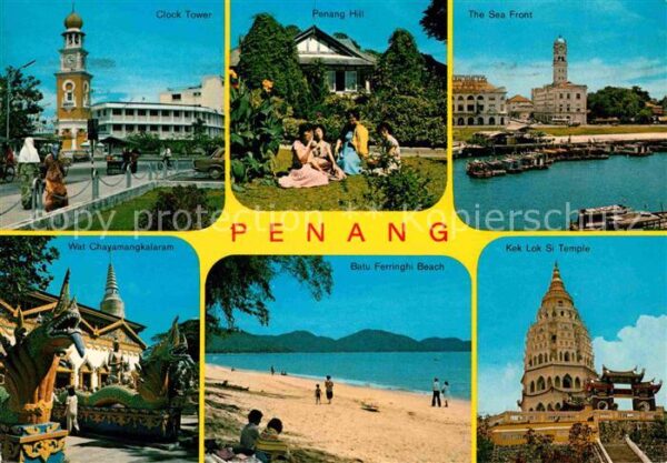 Penang Clock Tower Penang Hill Sea Front Kek L