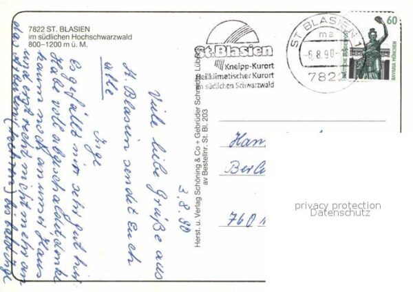 St Blasien Dom Partie an der Alb Kliniken Kurgarte – Bild 2