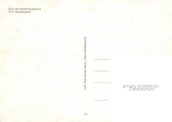 Gengenbach Chor der Mutterhauskirche – Bild 2