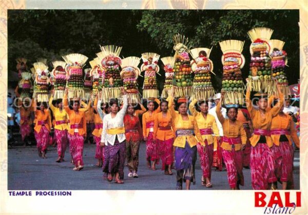 Bali Indonesien Temple Procession