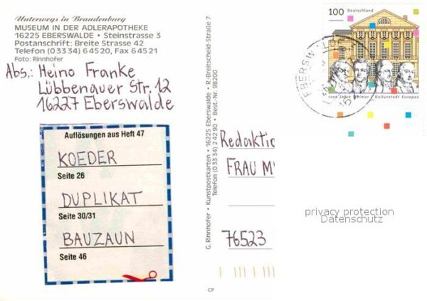 Eberswalde Museum in der Adlerapotheke Fachwerkhau – Bild 2