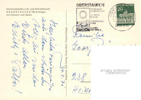 Oberstaufen Gesamtansicht mit Blick zu Altmann und – Bild 2