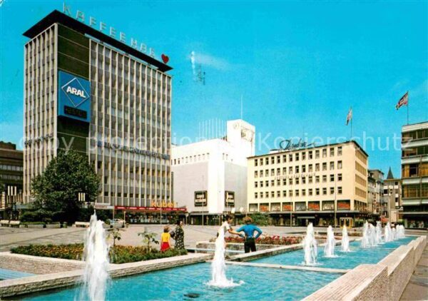 Essen Ruhr Kennedyplatz Wasserspiele