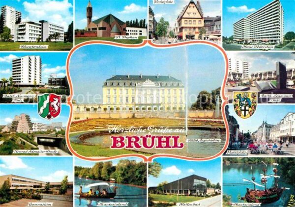 Bruehl Rheinland Schloss Augustusburg Schwesternheim Pla