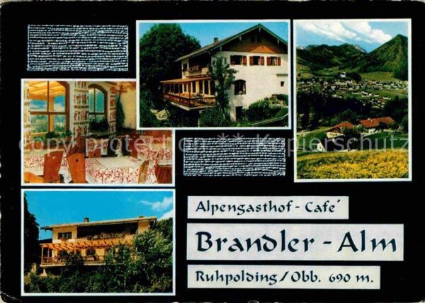 Ruhpolding Alpengasthof Cafe Brandler Alm