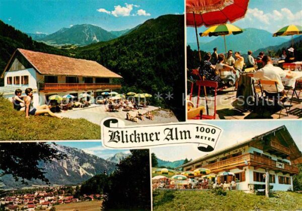 Ruhpolding Blickner Alm Berggaststätte Alpenpanora
