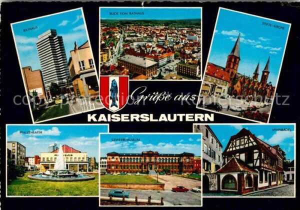 Kaiserslautern Rathaus Stiftskirche Pfalztheater Gewer
