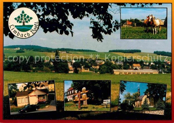 Limbach Reichenbach Landschaftspanorama Teilansichten Kirch