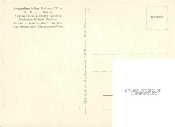 Hoher Meissner Berggasthaus Sender – Bild 2