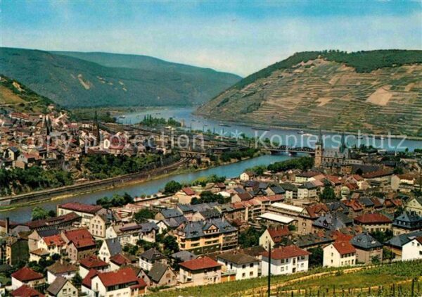 Bingen Rhein Panorama Nahemündung