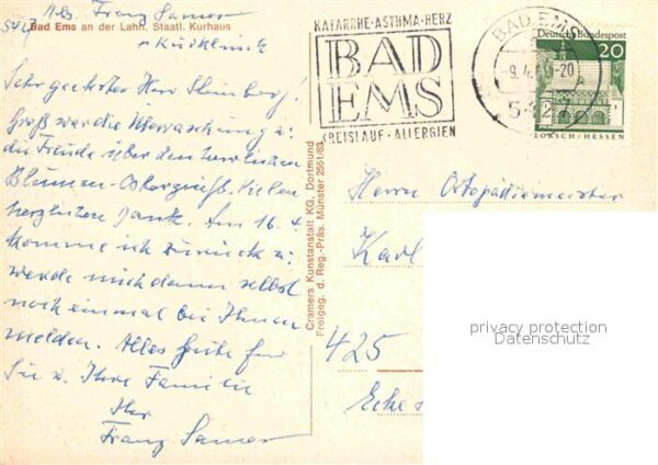 Bad Ems Staatliches Kurhaus Blumenbeet – Bild 2