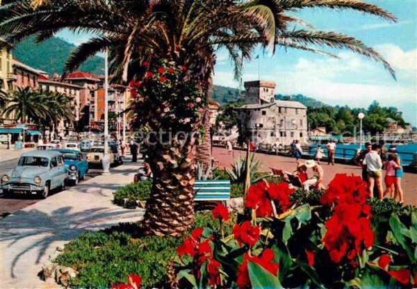 Napoli Neapel Palme e fiori Palmen und Blumen Uferpro