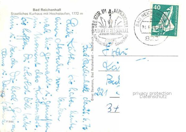 Bad Reichenhall Staatliches Kurhaus mit Hochstaufen Alp – Bild 2