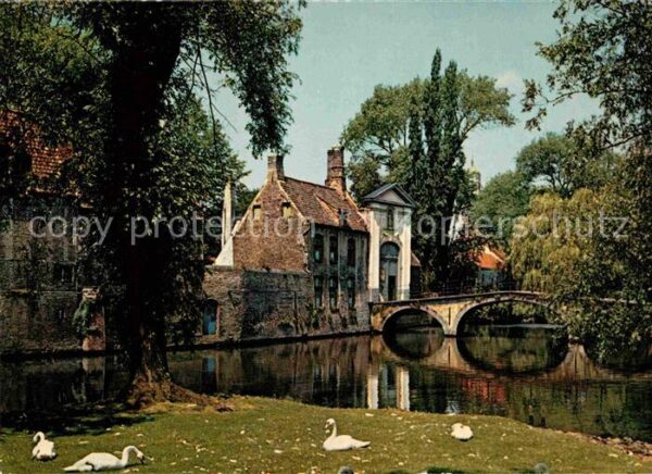 Brugge Ingang Begijnhof Beguinenkloster Schwän