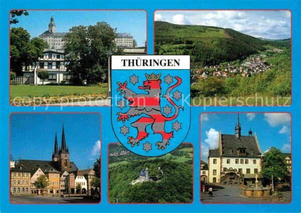 Thueringen Region Rudolstadt Schloss Heidecksburg Sitzend