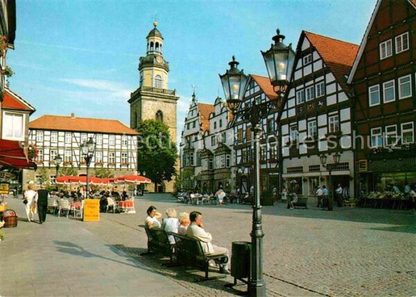 Rinteln Marktplatz Fachwerkhäuser Turm