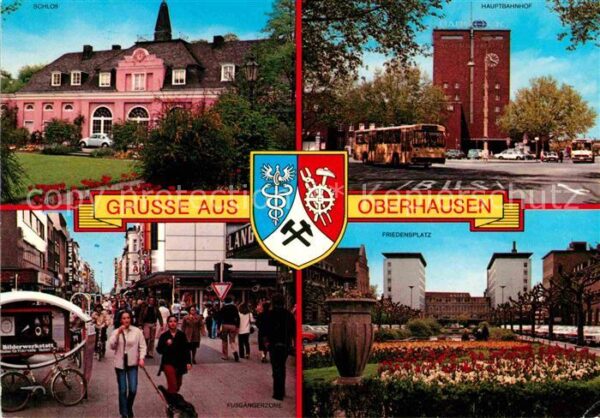 Oberhausen Schloss Hauptbahnhof Friedensplatz Fuss