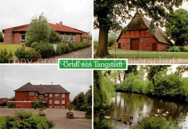 Tangstedt Pinneberg Teilansichten Bauernhof Partie am Fluss