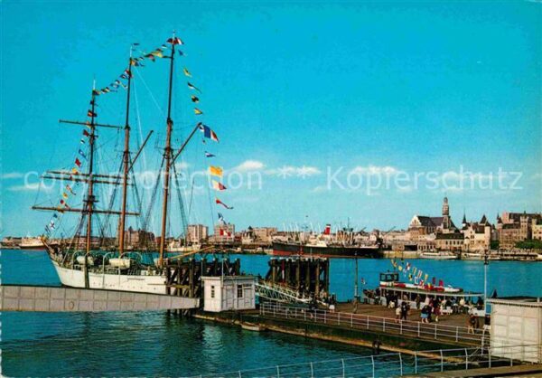 Antwerpen Anvers O/S Mercator Segelschiff Dreimaster