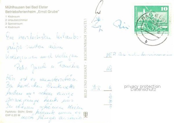 Muehlhausen Vogtland Betriebsferienheim Ernst Grube Klubraum – Bild 2