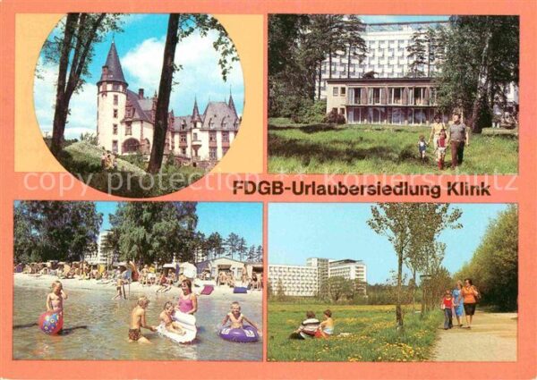 Klink Waren FDGB Urlaubersiedlung Erholungsheim Sch