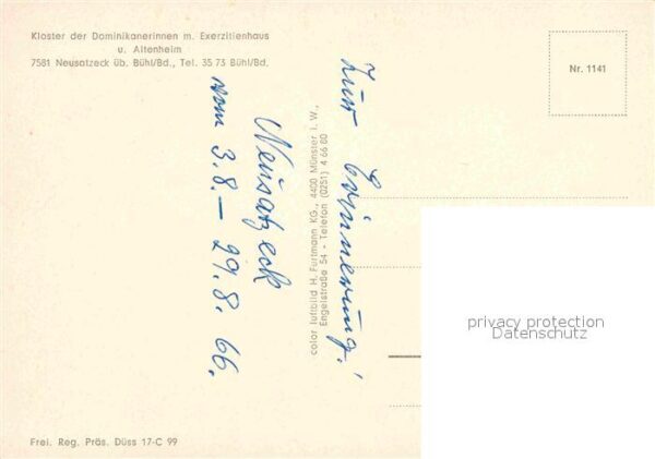 Neusatzeck Kloster der Dominikanerinnen Exerzitien – Bild 2